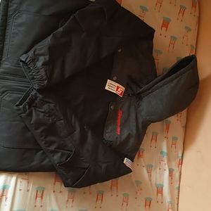 Black and gray brand new snap-on jacket
